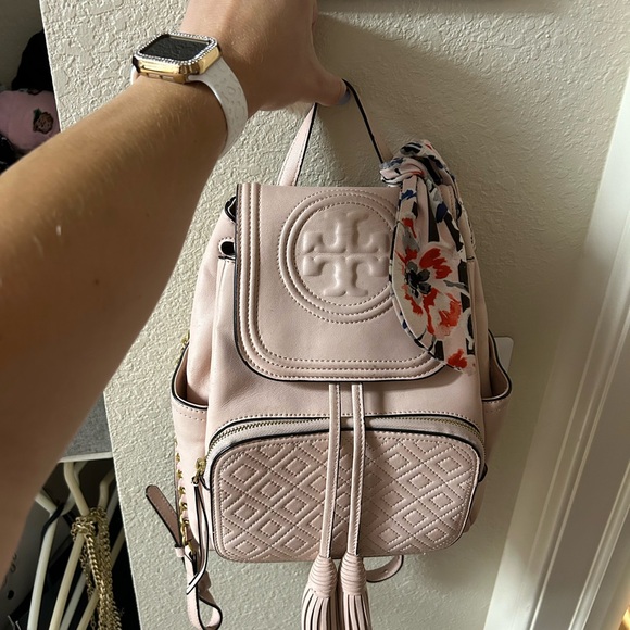 Tory Burch Handbags - Tory Burch Fleming Backpack - Shell Pink